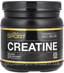 Креатин моногидрат California Gold Nutrition Creatine Powder микронизированный 454 г США 2356161822 фото
