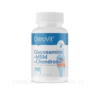 Glucosamine + MSM + Chondroitin Ostrovit (90 tabs) 1015940395 фото