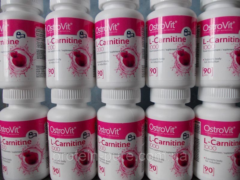 Жиросжигатель L-CARNITINE OstroVit 1000 мг. 90 таб (Польша). 563090213 фото