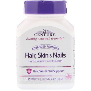 Витамины для ногтей, кожи и волос Hair, Skin & Nails 21st Century (США) 1308815375 фото