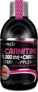 Л- карнитин BioTech L-carnitine 70.000 mg + Chrome 500 мл 676243615 фото