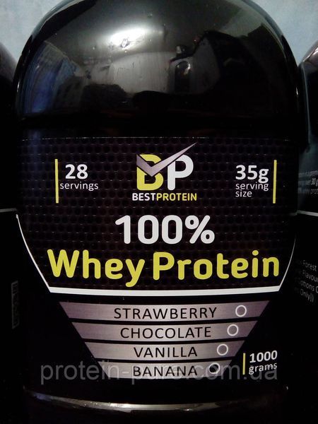 Протеїн сироватковий Best Protein 80% білка 1 кг (Польща) (Різні смаки) 724938262 фото