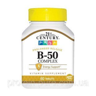 Витамины Б-50 21st Century 60 таб B-50 Complex (США) 1320823043 фото
