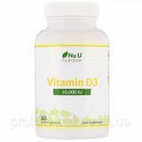Вітамін D3, Vitamin D3, Nu U Nutrition, 10000 МО, 365 м'яких капсул 2343093655 фото