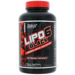 Жиросжигатель Lipo 6 Black 120 капсул Липо-6 820116301 фото