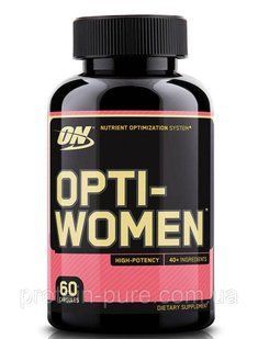 Витамины Opti Women Optimum Nutrition 60 таб. (USA) 820128679 фото